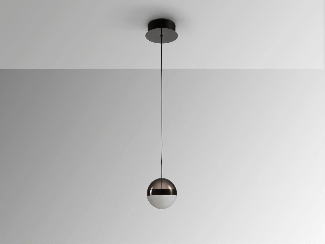 Lustra Schuller Orbes 1 lumina sticla marmorata Ø12