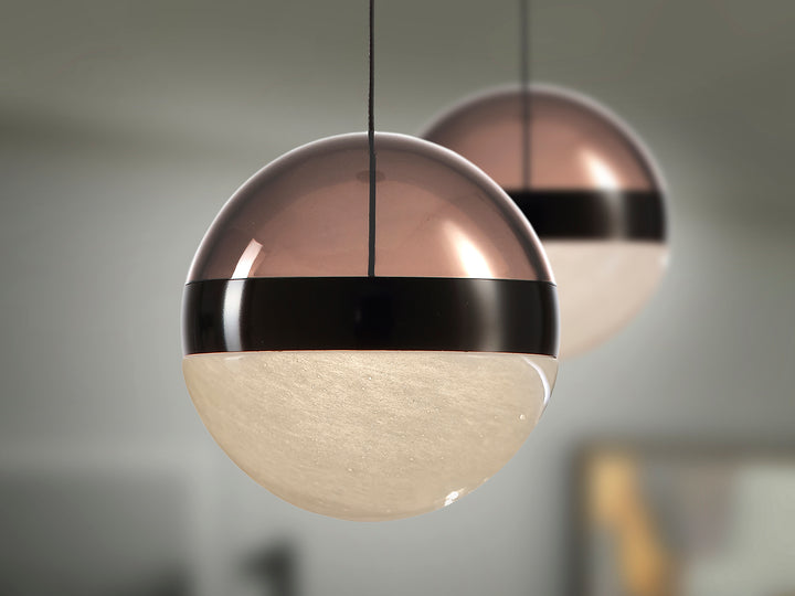 Lustra Schuller Orbes 1 lumina sticla marmorata Ø15