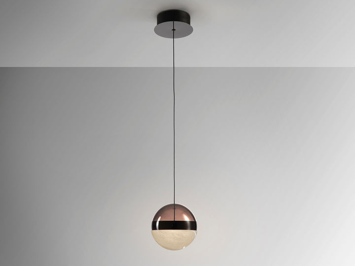 Lustra Schuller Orbes 1 lumina sticla marmorata Ø15