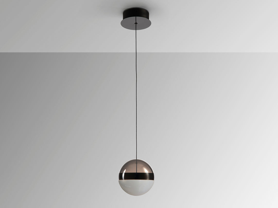 Lustra Schuller Orbes 1 lumina sticla marmorata Ø15
