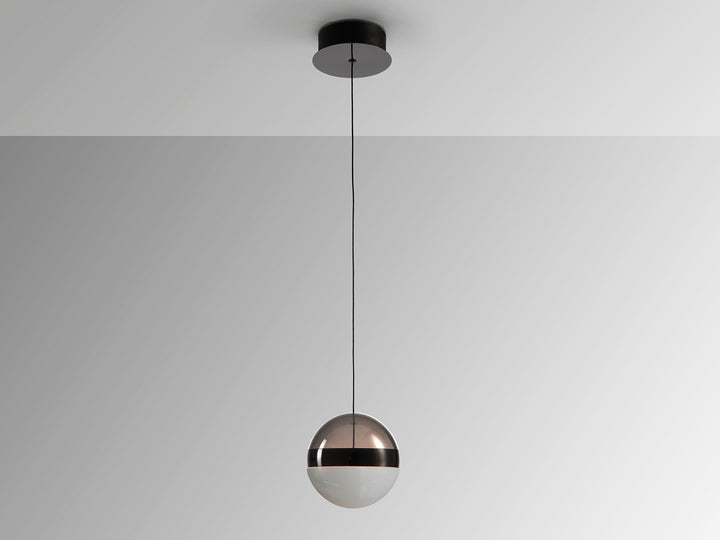 Lustra Schuller Orbes 1 lumina sticla marmorata Ø15