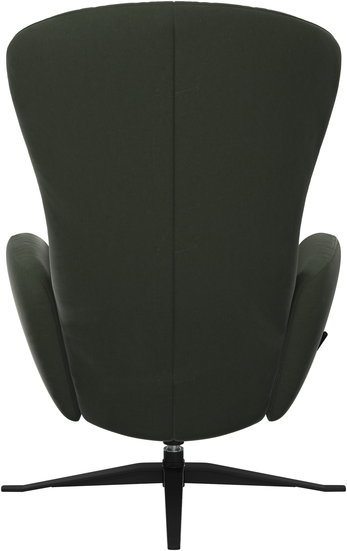 Fotoliu recliner pivotant BoConcept Tilburg, tapițerie verde închis Bologna — detaliu
