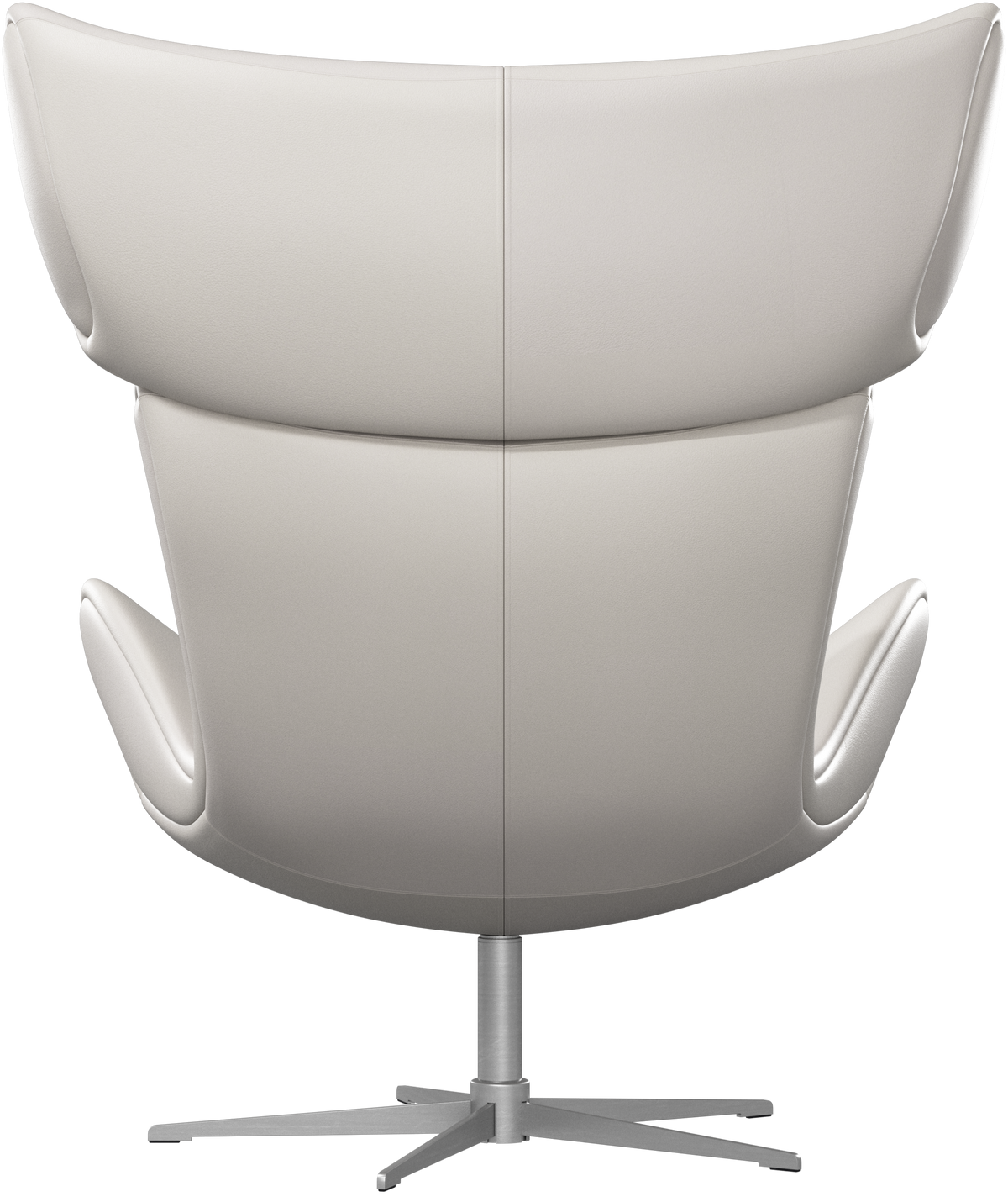 Fotoliu pivotant BoConcept Imola din piele Nordic Grain vanilla — detaliu