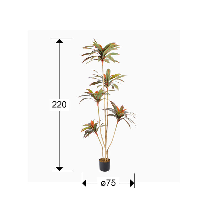 Planta artificiala Schuller Dracena roja
