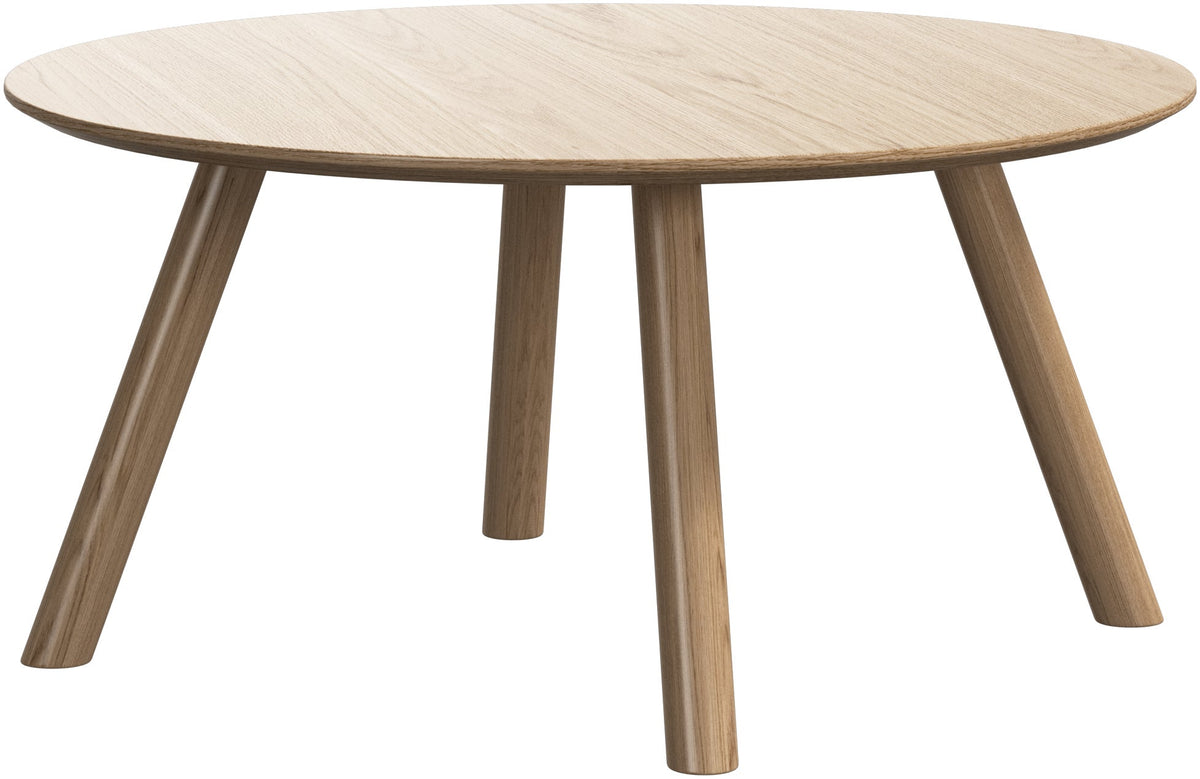 Măsuța de cafea BoConcept Nawabari Ø80 cm stejar natural — vedere de ansamblu