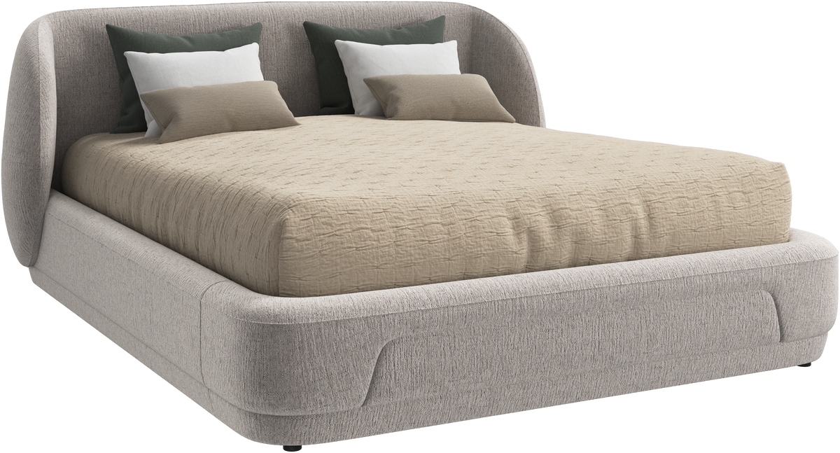 Pat tapițat BoConcept Bolzano 160 x 200 cm, bej Lucca — detaliu