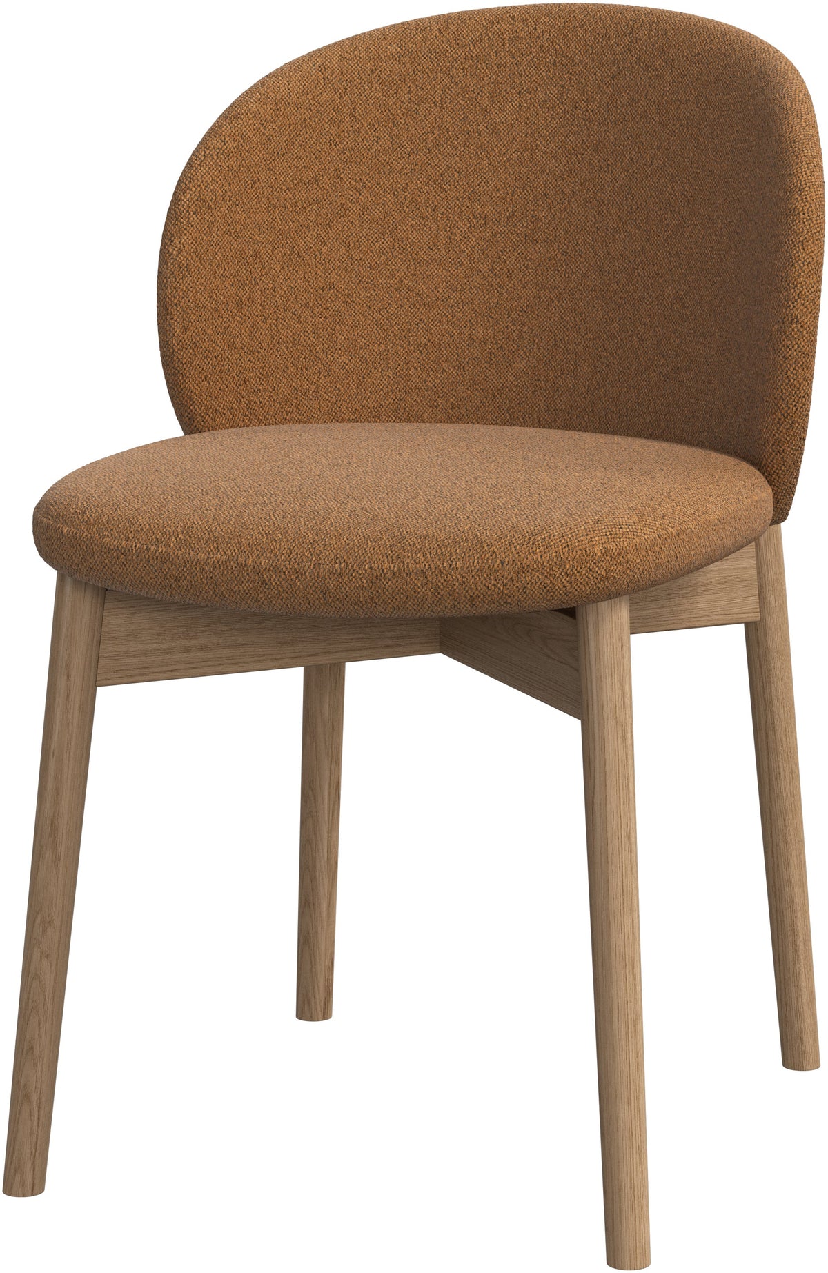 Scaun dining BoConcept Princeton, mustar, stejar natural — vedere de ansamblu