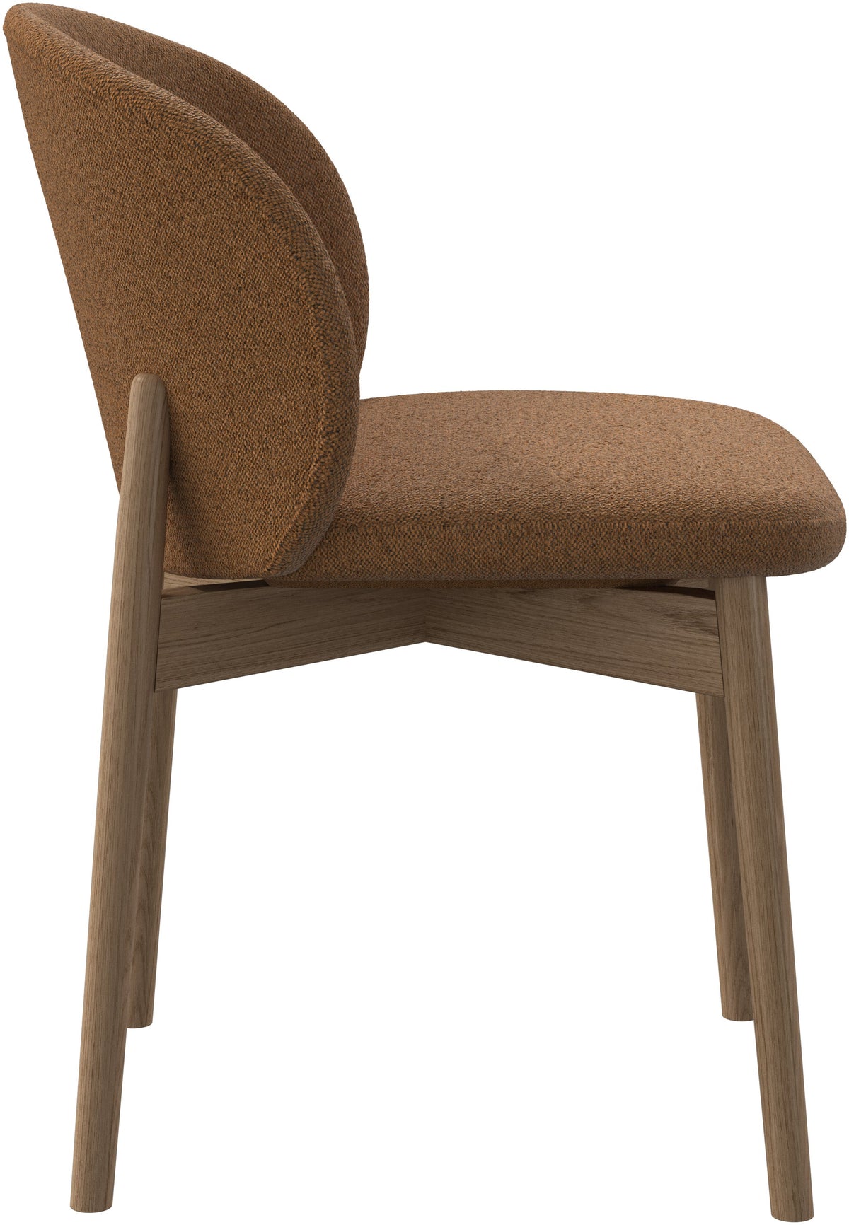 Scaun dining BoConcept Princeton, mustar, stejar natural — detaliu