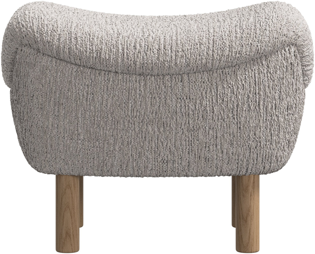 Taburet BoConcept Catskills, tapițerie bej Lucca, stejar natural — vedere de ansamblu