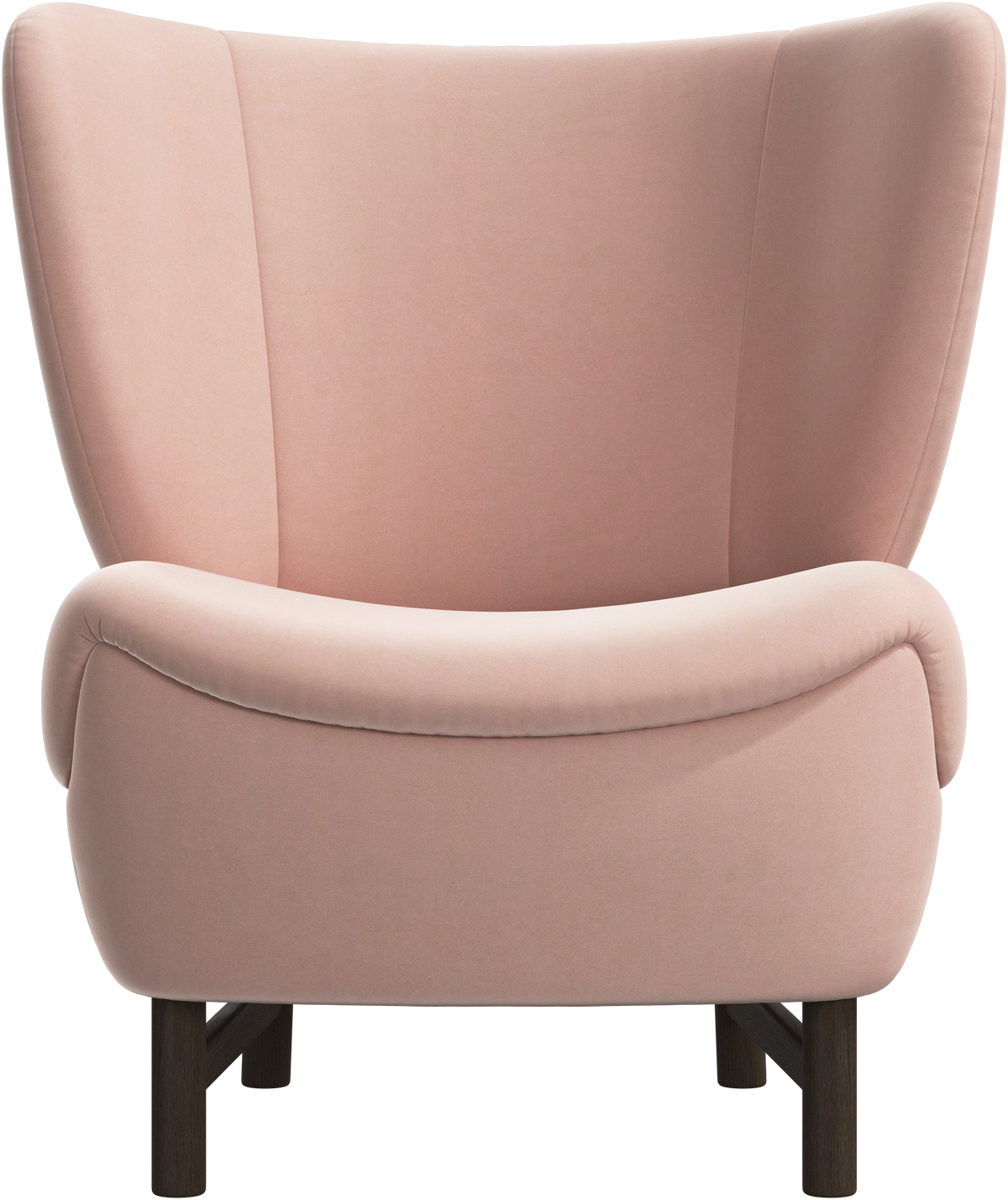 Fotoliu BoConcept Catskills, tapițerie Bologna Mouse belly, picioare stejar — detaliu