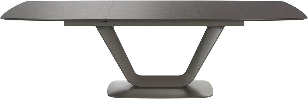Masă de dining extensibilă BoConcept Alicante, ceramică gri cald — detaliu