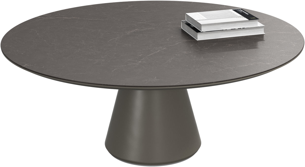 Măsuță de cafea BoConcept Madrid Ø99 cm, ceramică gri cald — detaliu
