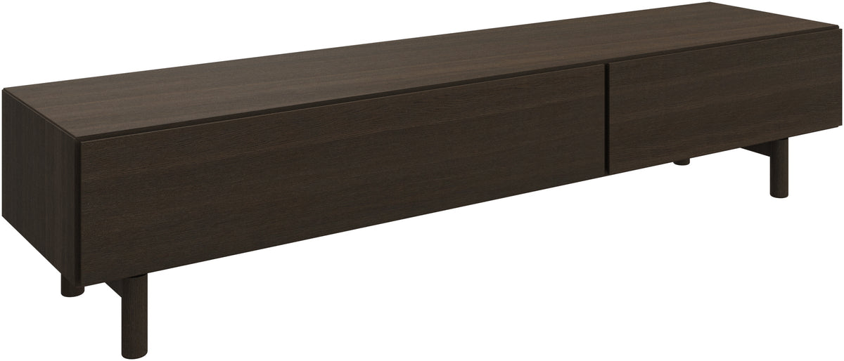 Comoda TV BoConcept Lugano cu sertare 192 cm stejar inchis — detaliu