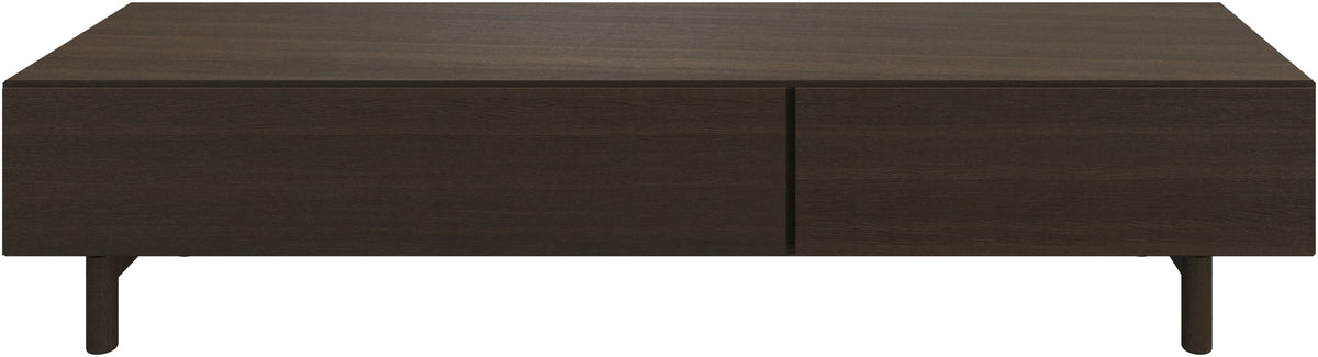 Comoda TV BoConcept Lugano cu sertare 192 cm stejar inchis — vedere de ansamblu