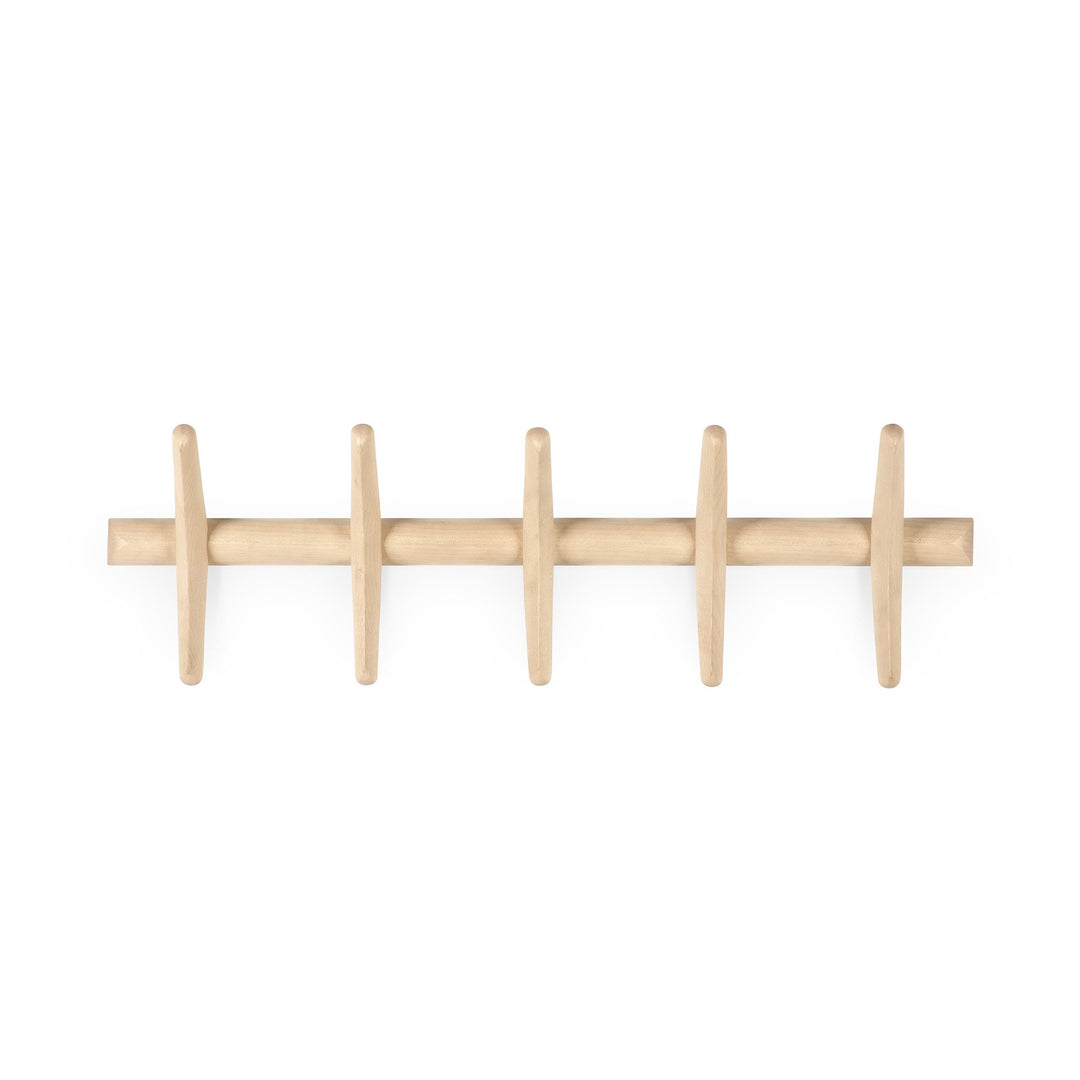 Cuier de perete PI Ethnicraft din sicomor masiv, finisat manual
