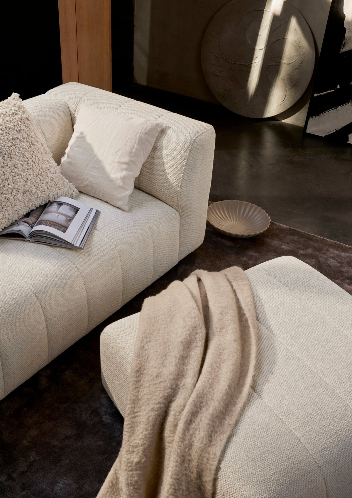 Taburet BoConcept Bellagio, bej Lazio — detaliu