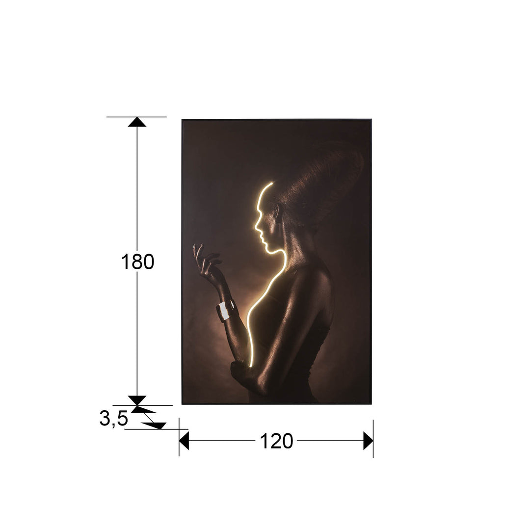 Tablou luminos LED Schuller Silueta