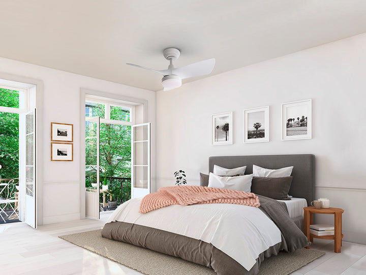 Ventilator tavan Schuller Tropic alb LED CCT dimabil