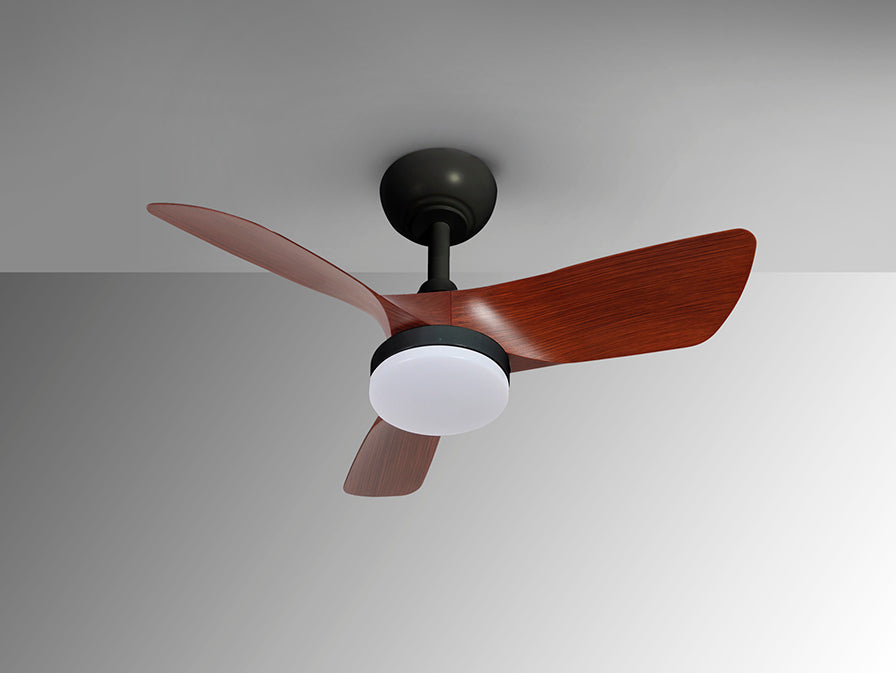 Ventilator tavan Schuller Tropic negru-nuc LED CCT dimabil