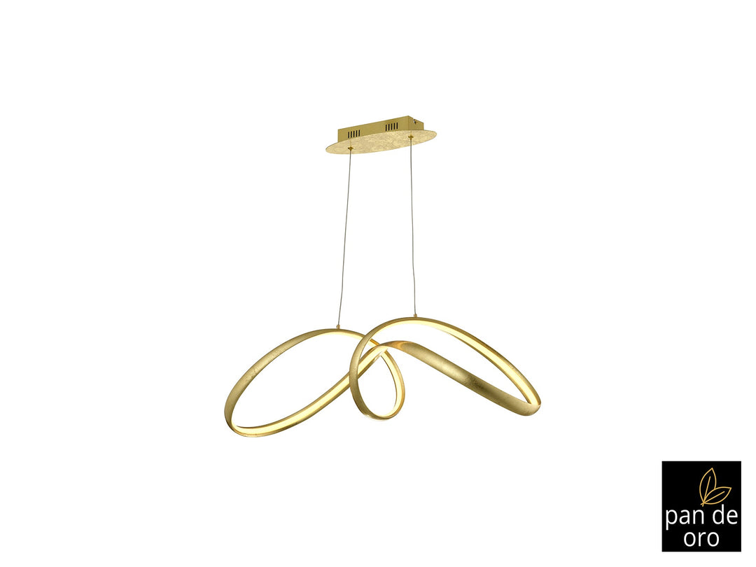 Lustra Schuller Lia bar 85 cm foița aur LED 32W