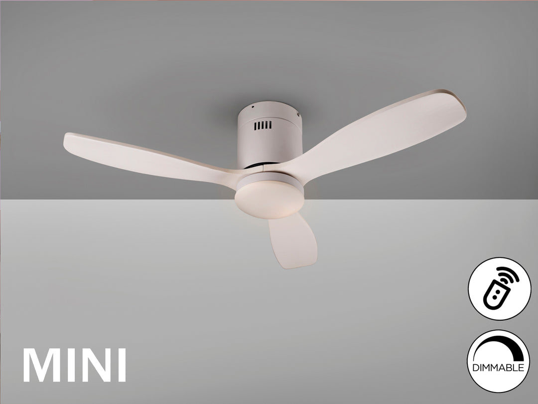 Ventilator tavan Schuller Siroco Mini alb palete lemn Ø107