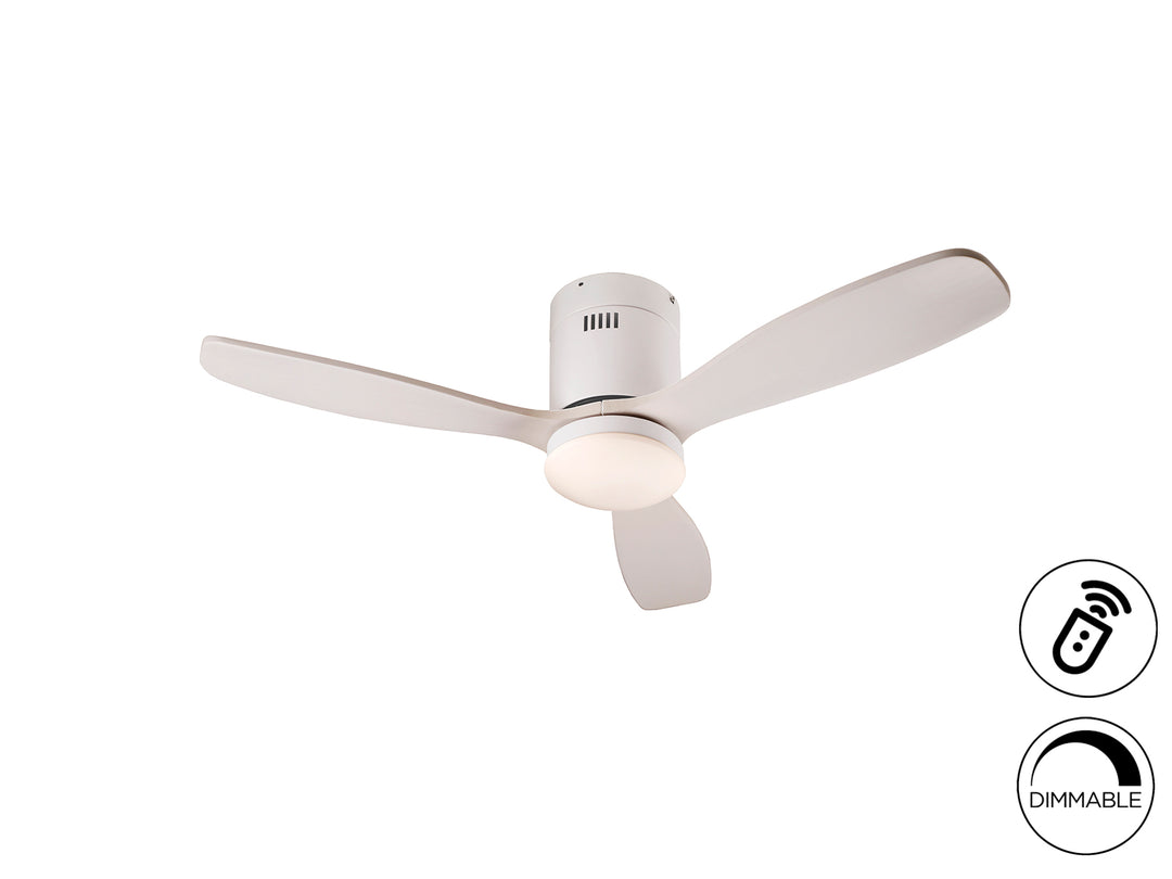 Ventilator tavan Schuller Siroco Mini alb palete lemn Ø107