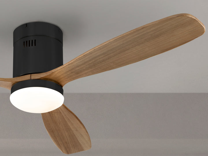 Ventilator tavan Schuller Siroco negru-nuc Ø132 LED dimabil CCT