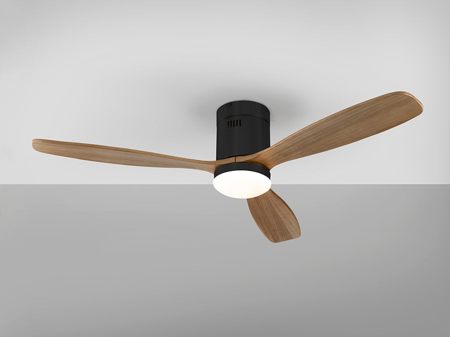 Ventilator tavan Schuller Siroco negru-nuc Ø132 LED dimabil CCT