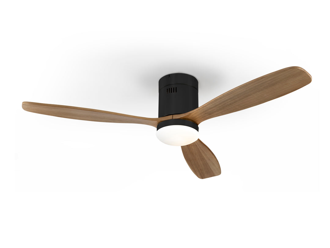 Ventilator tavan Schuller Siroco negru-nuc Ø132 LED dimabil CCT