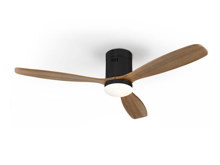 Ventilator tavan Schuller Siroco negru-nuc Ø132 LED dimabil CCT