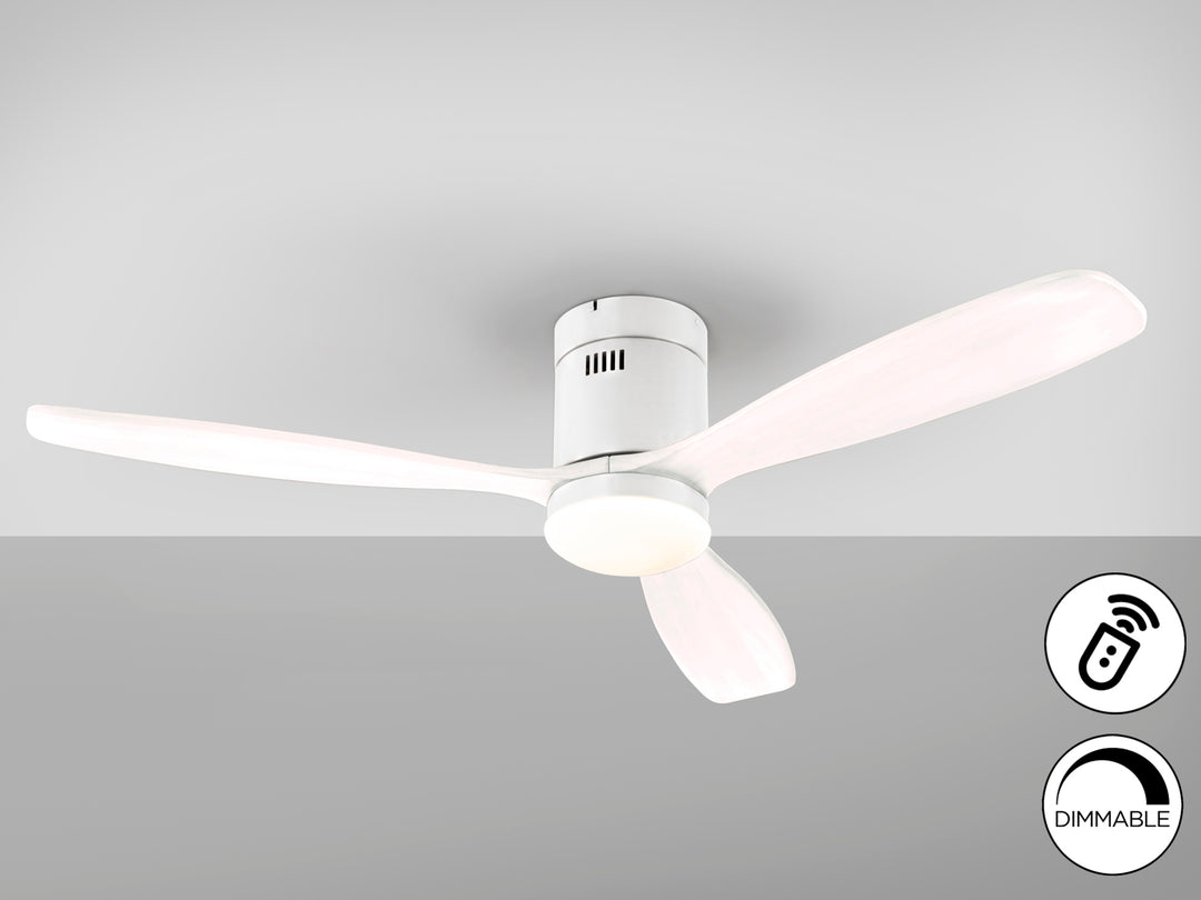 Ventilator tavan Schuller Siroco alb palete lemn Ø132