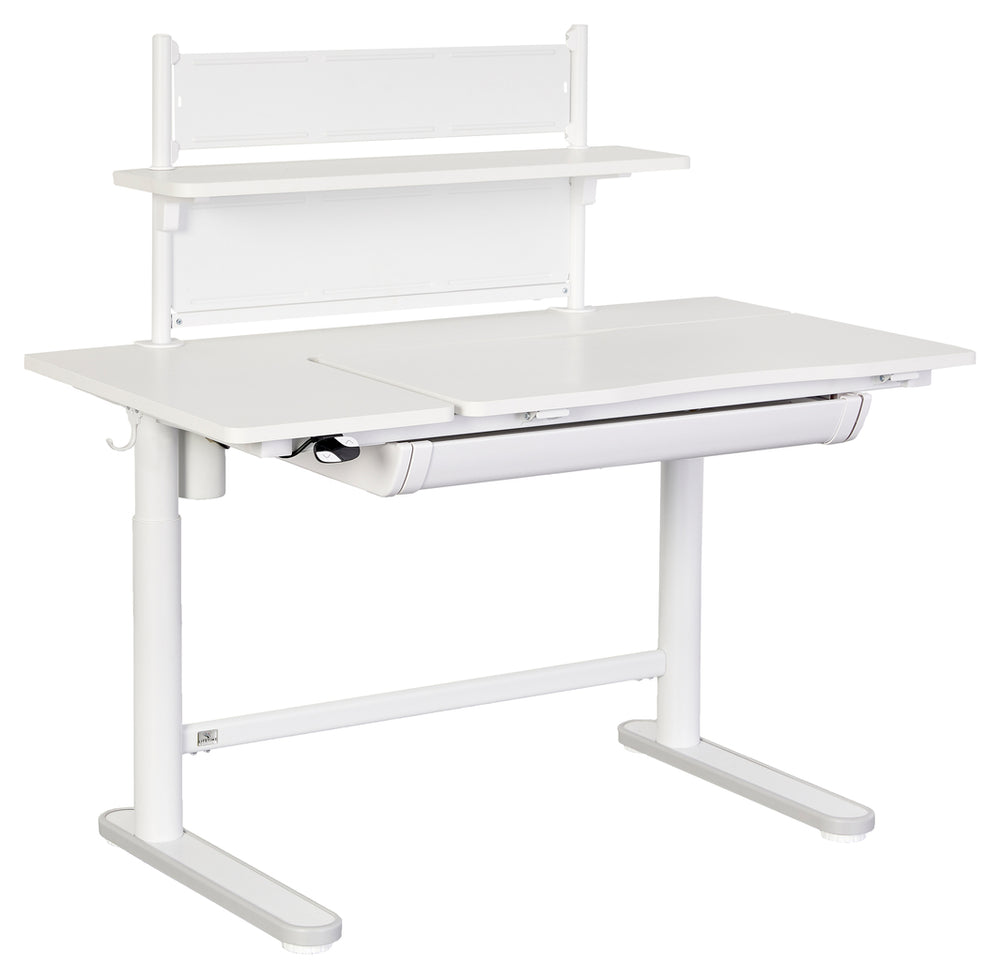 The Decorators: Suport de carti si tableta pentru biroul ERGO, alb, 41x88x23 cm