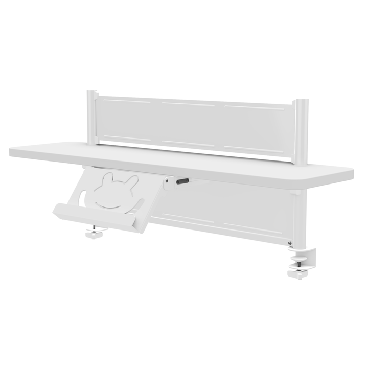 The Decorators: Suport de carti si tableta pentru biroul ERGO, alb, 41x88x23 cm