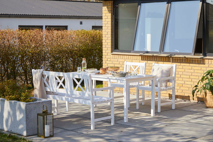 Scaun gradina Cinas Rosenborg mahon alb