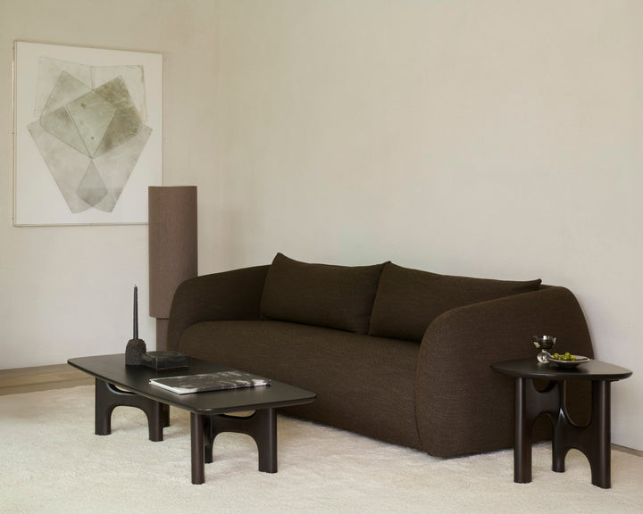 Canapea Ethnicraft Figur textil Chocolate