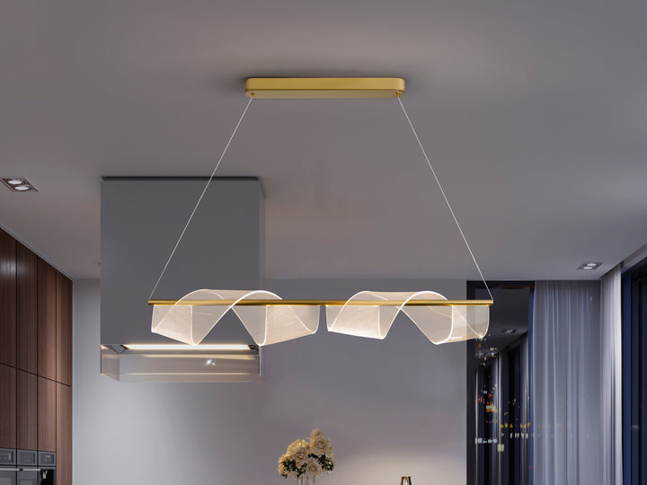 Lustra Schuller Velas Large bar 100 cm auriu mat LED