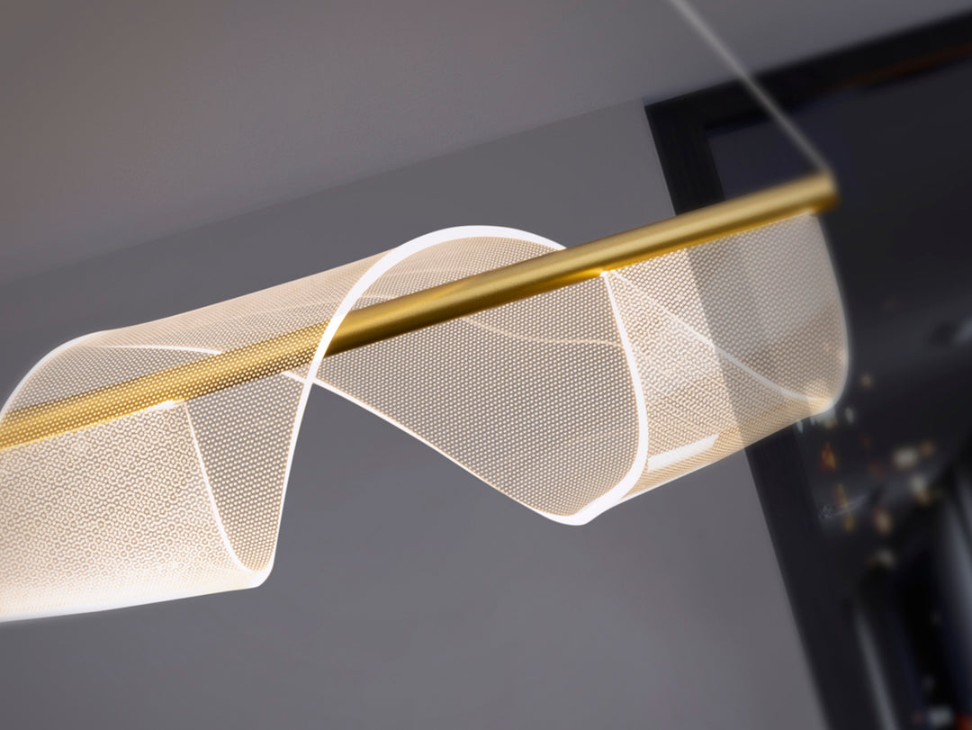 Lustra Schuller Velas Large bar 100 cm auriu mat LED