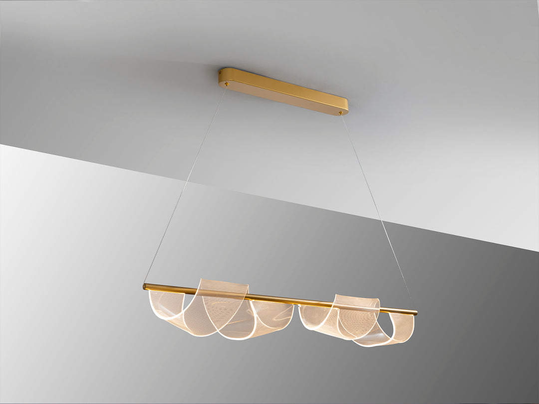 Lustra Schuller Velas Large bar 100 cm auriu mat LED