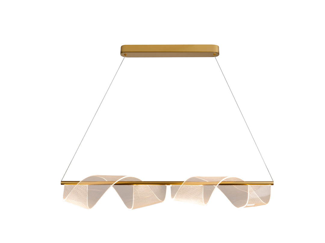 Lustra Schuller Velas Large bar 100 cm auriu mat LED