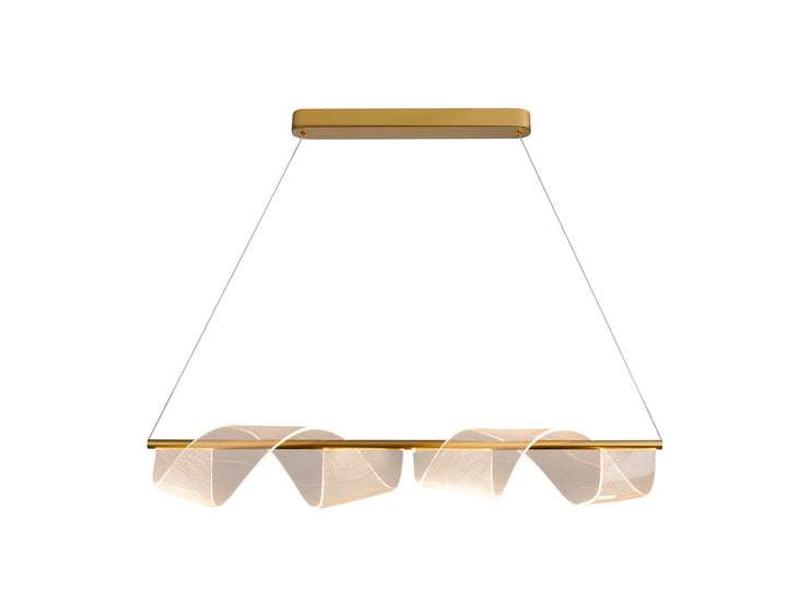 Lustra Schuller Velas Large bar 100 cm auriu mat LED