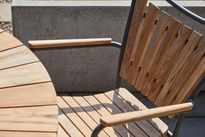 Scaun exterior Cinas Ellen tec si aluminiu antracit