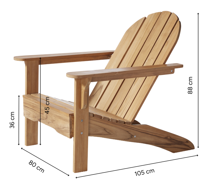 Scaun Cinas Adirondack tec exterior