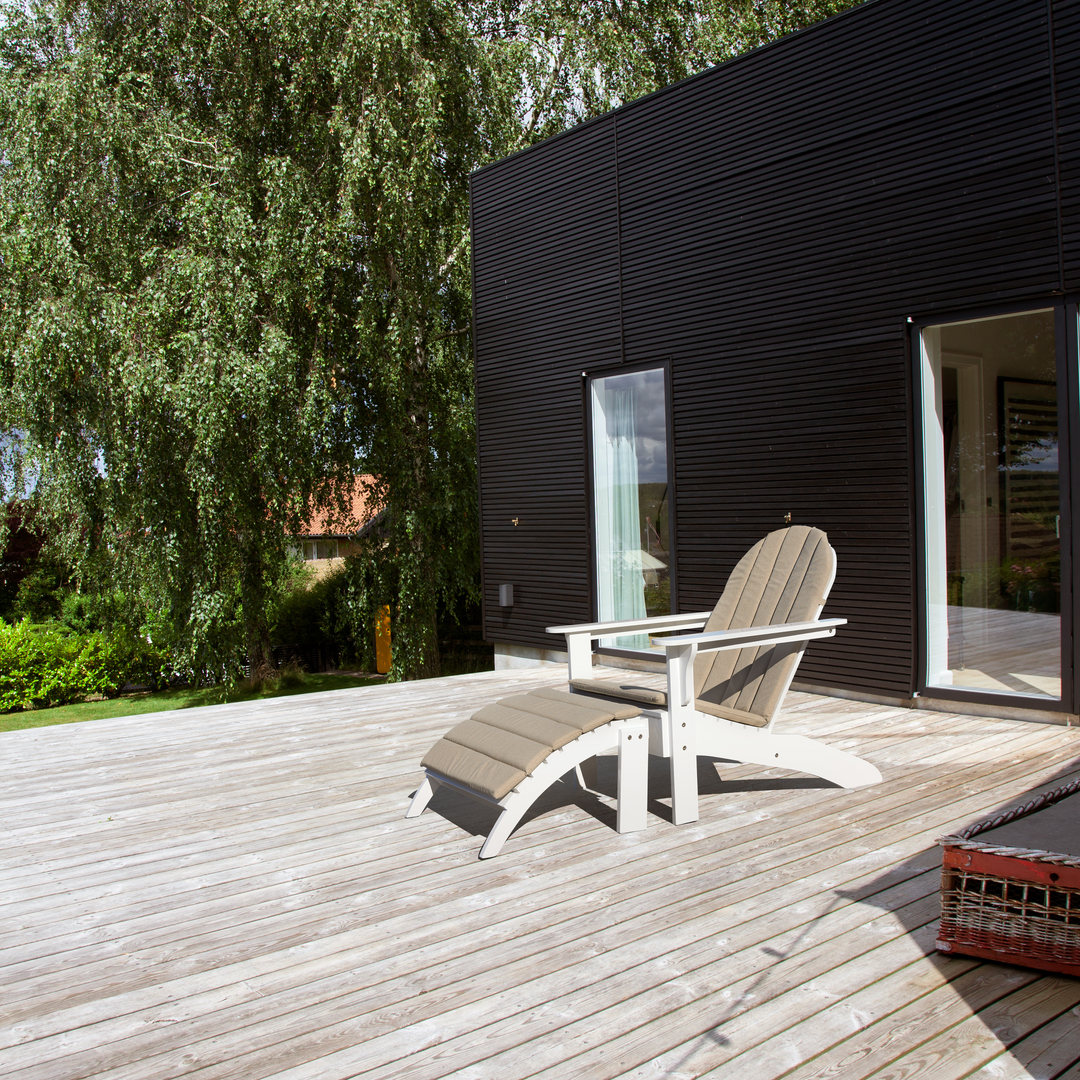 Taburet Cinas Adirondack mahon alb exterior