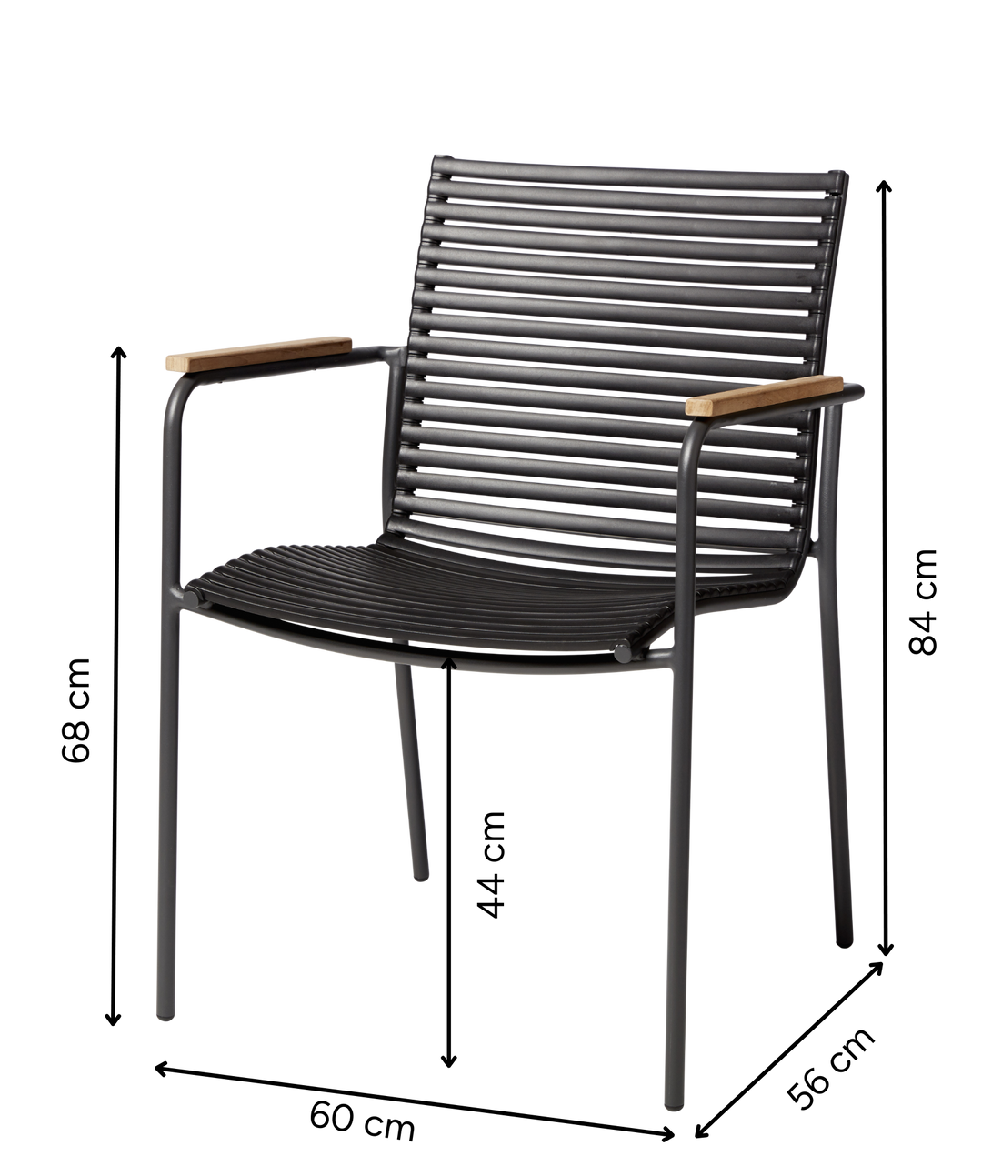 Scaun Cinas Mood Classic exterior negru