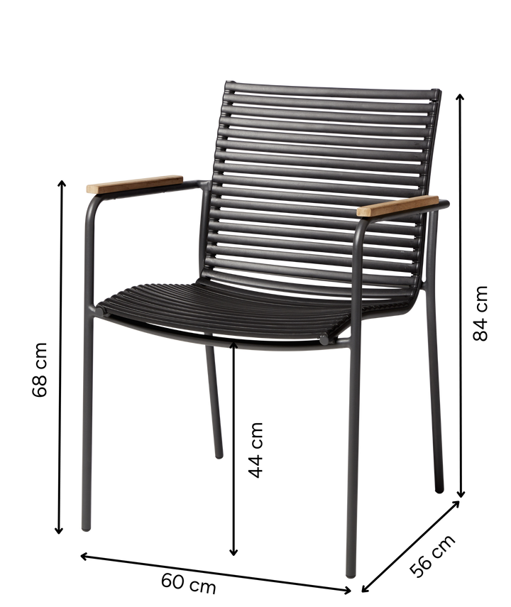 Scaun Cinas Mood Classic exterior negru