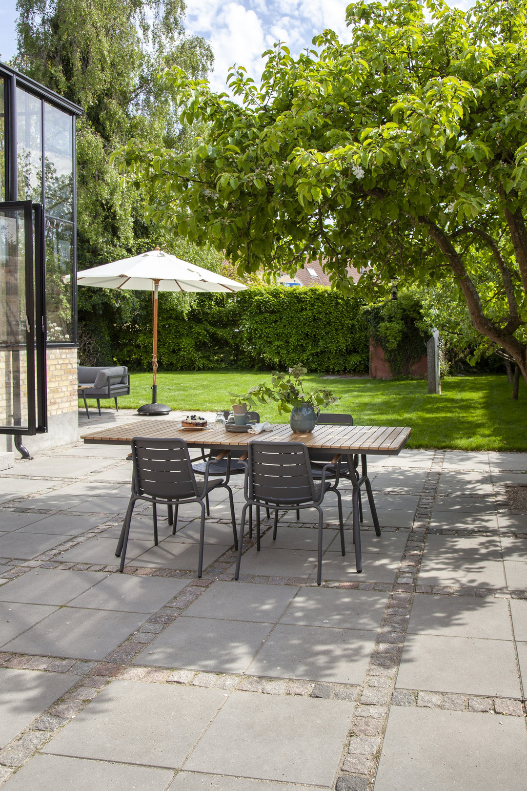 Scaun Cinas Parc tec antracit exterior
