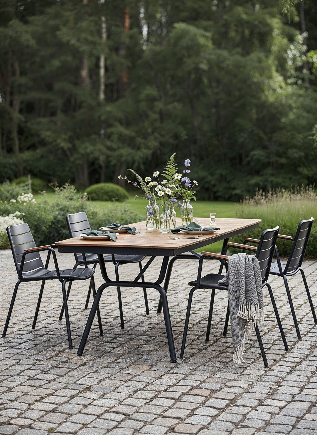 Scaun Cinas Parc tec antracit exterior