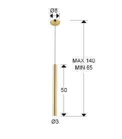 Lustra Schuller Varas LED 5W auriu