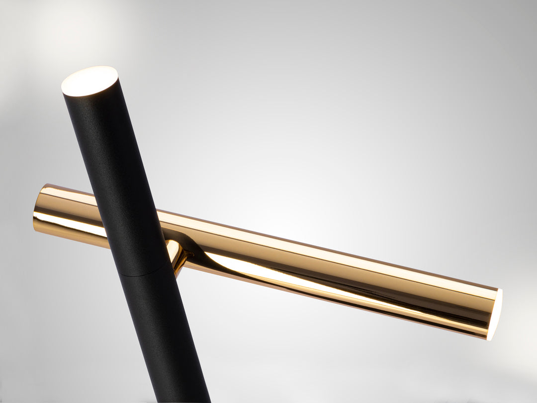 Veioza Schuller Varas 2 lumini auriu-negru LED