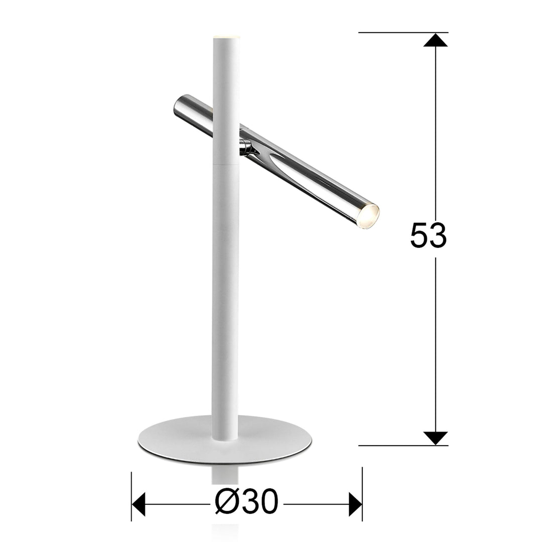 Veioza Schuller Varas 2 lumini cromat-alb LED